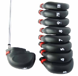 Headcover järnklubbor 9-pack