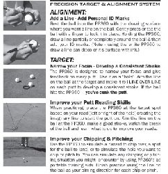 Mobilt golfhål + putt linje verktyg