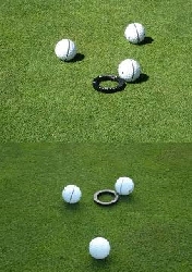 Ball liner + target golf hole 2-pack