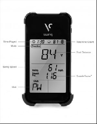 Golf Launch Monitor Swing and Ball Speed black