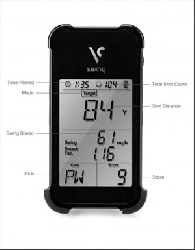 Golf Launch Monitor Swing and Ball Speed black