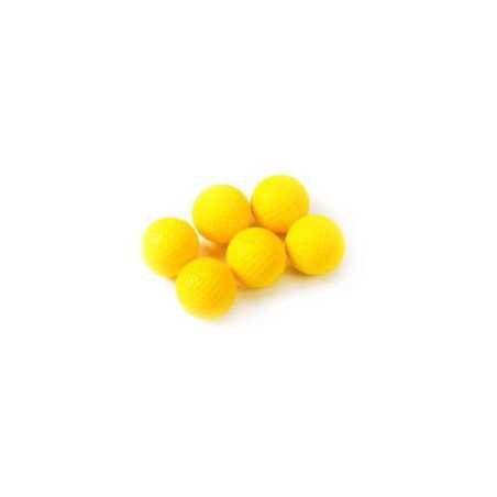 Golf Practice Balls Foam Pro indoor use 6-pack yellow