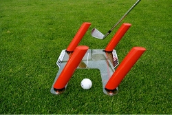 Golf impact svingplan svingspår tränare