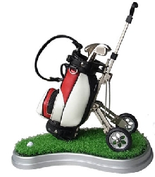 Golf Pen holder with trolley