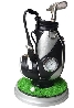 Golf Pen Holder with clock + grass