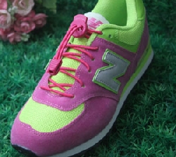 Elastiska skosnören med reflex neon rosa