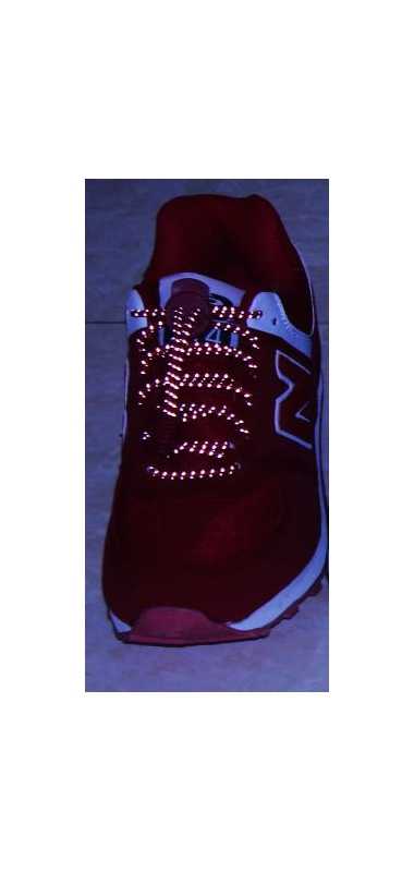 Elastic Shoe Laces with Lock Reflective red