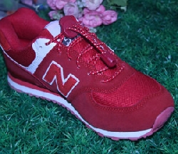 Elastic Shoe Laces with Lock Reflective red