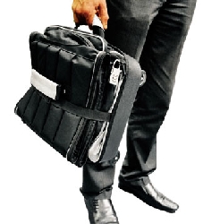 Flygfodral golf 4-hjuling deluxe svart/silver