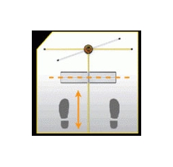 Golf Swing Line Up Rod System + mirror