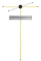 Golf Swing Line Up Rod System + mirror