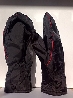 Warm winter mittens golf black