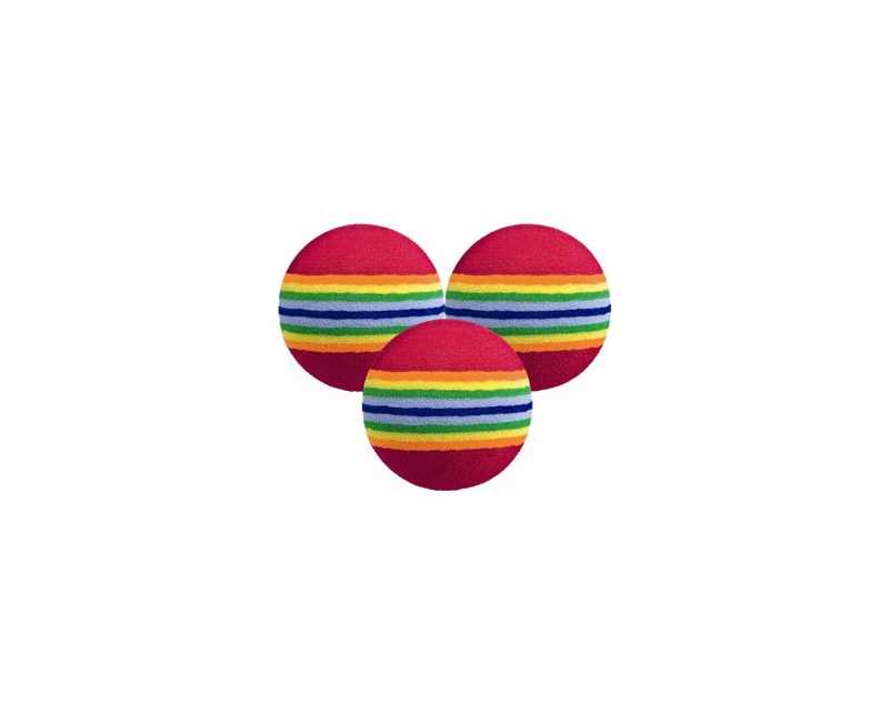 Golfbollar övning skumplast Standard 6-pack flerfärgad