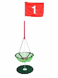 Golf flagga med chipnät