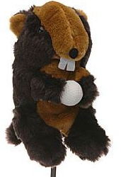 Headcover golf Beaver with golfball