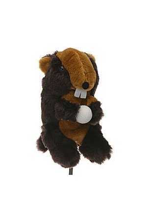 Headcover Bäver med golfboll