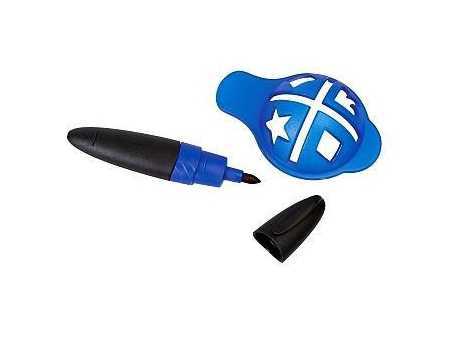 Golfboll linjeverktyg med ID och tuschpenna