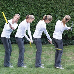 Kort tung svingplan golfklubba höger