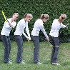 Kort tung svingplan golfklubba höger