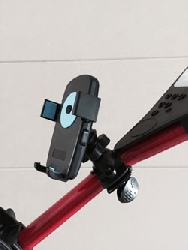 Smartphone holder adjustable golf trolley