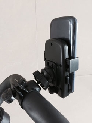 Smartphone holder adjustable golf trolley