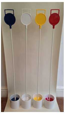 Övningsflagg-set hemmabruk 4-pack