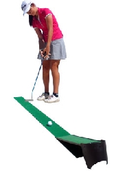 Putting mat + Boomering Putting Trainer return system