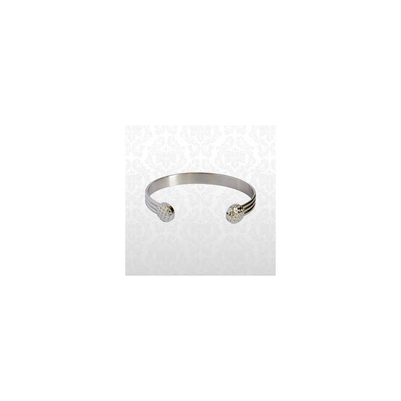 Magnetarmband rostfritt stål Golf design djupående bioflow L Magnetarmband rostfritt stål Golf design djupående bioflow L