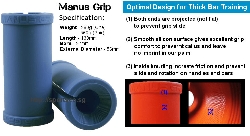 Manus Grip Adapter tjock stång svart