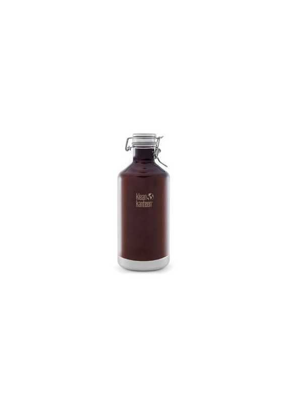 Vattenbehållare giftfri KK 1900ml borstat stål bärnsten Vattenbehållare giftfri KK 1900ml borstat stål bärnsten