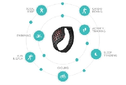 Moov Now Fitness Tracker Coach blue