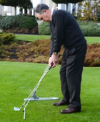 Golf Swing Plane Home Checker System