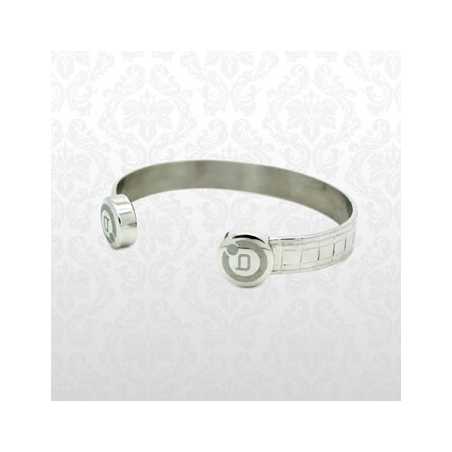 Magnetarmband rostfritt stål matt djupående Lux bioflow M