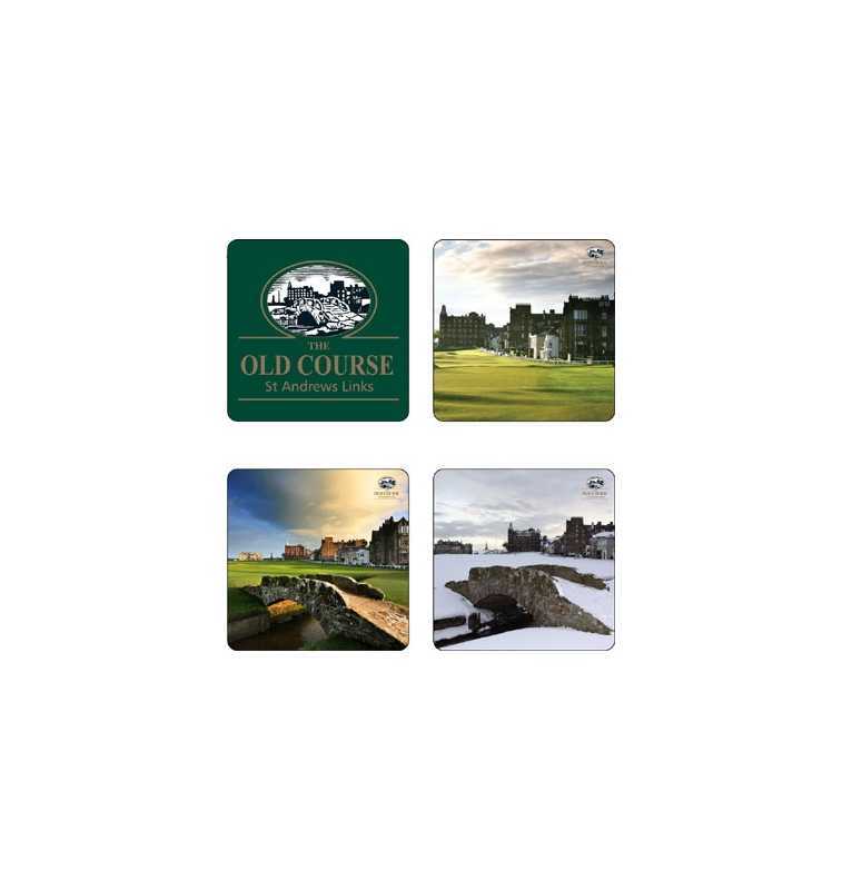 Golf Coasters St Andrews golf course 4-pack