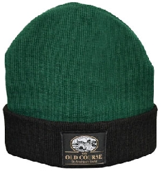 Golf Beanie Hat Green/Black