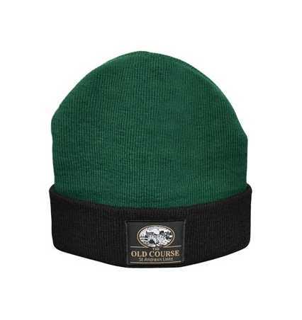 Golf Beanie Hat Green/Black