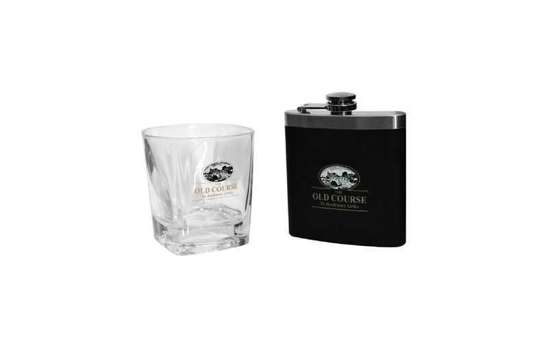 Golf Whisky glas med fickplunta paket Golf Whisky glas med fickplunta paket