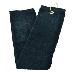 Golf Towel 3-folded black