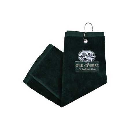 Golf Towel 3-folded St Andrews Old Course green