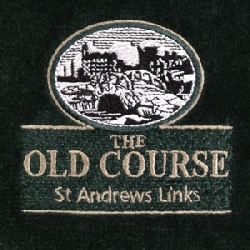 Golf Towel 3-folded St Andrews Old Course green