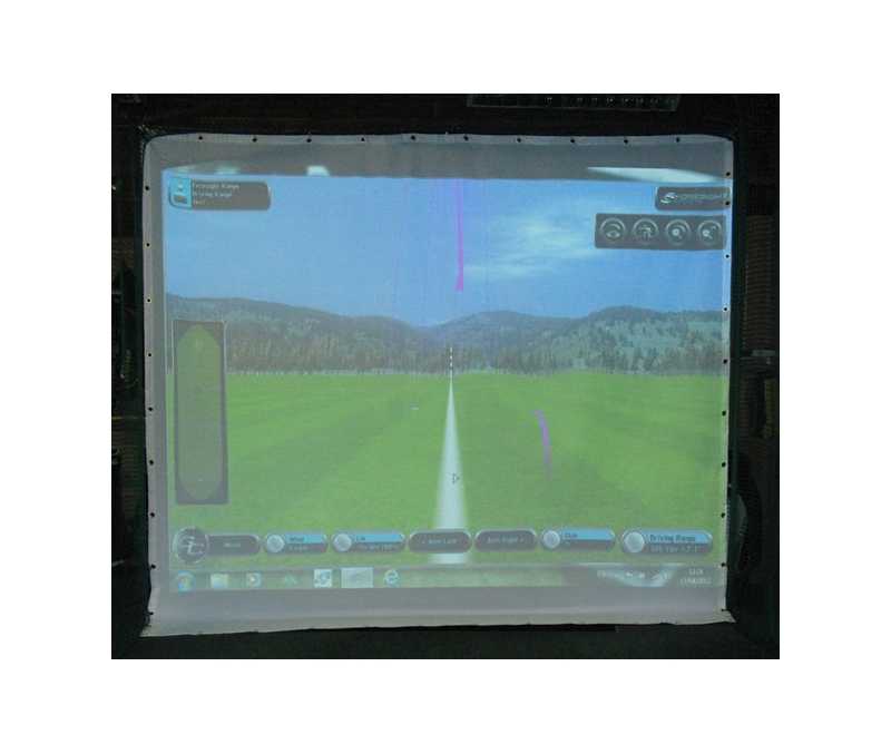 Golf simulator Optishot 2 + projektionsduk nät 3 x 3 meter