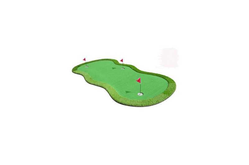Mini Golf green med ruff 3 x 1.5 meter