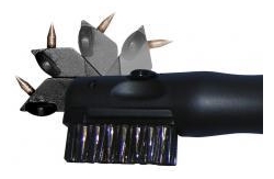 Klubborste Pro Deluxe svart/röd