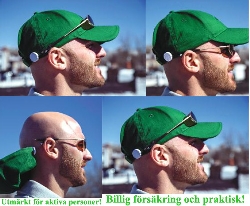 Solglasögon Keps Skärm skyddsclip 360 enkel svart