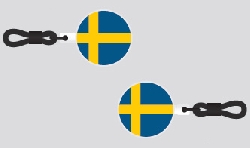 Solglasögon Keps Skärm skyddsclip 360 Sverige svenska flaggan