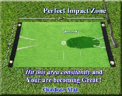 Golf mat with feedback Acu-Strike Outdoor