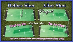 Golfmattor med direkt feedback Acu-Strike paket inomhus + utomhus