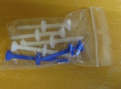 Plastic golf Tees Extra 6-pack