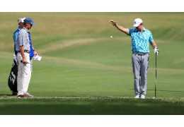 Att droppa bollen när du spelar golf!